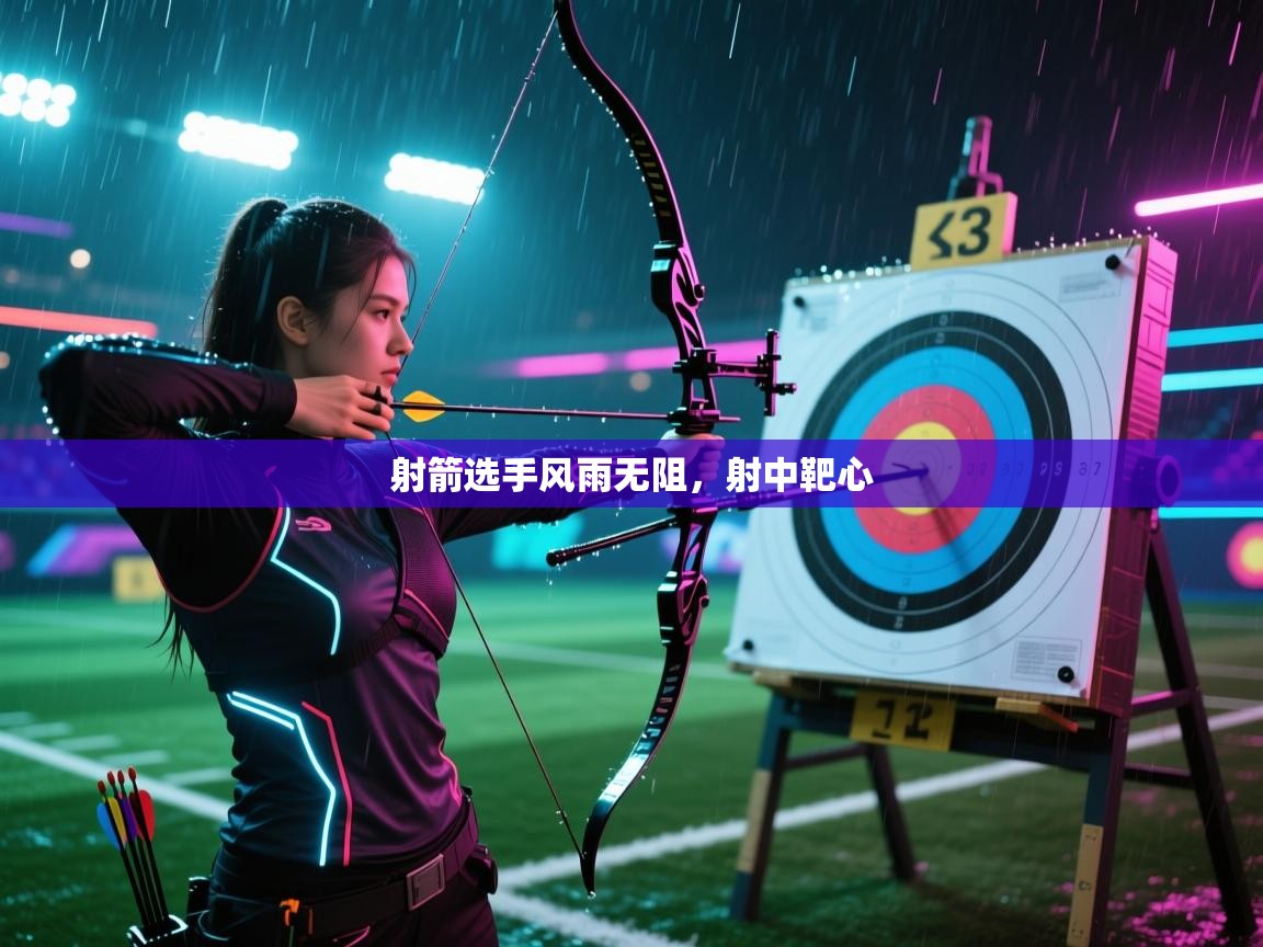 射箭选手风雨无阻,射中靶心 第1张
